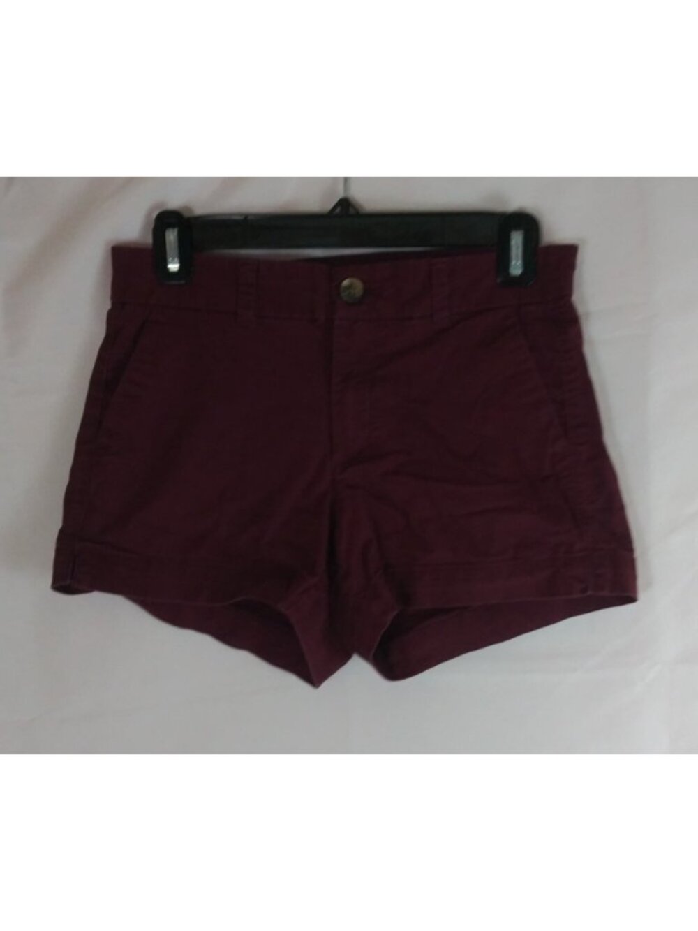 Old Navy Everyday Short Mid Rise Wine Denim Booty Jean Shorts Size 0